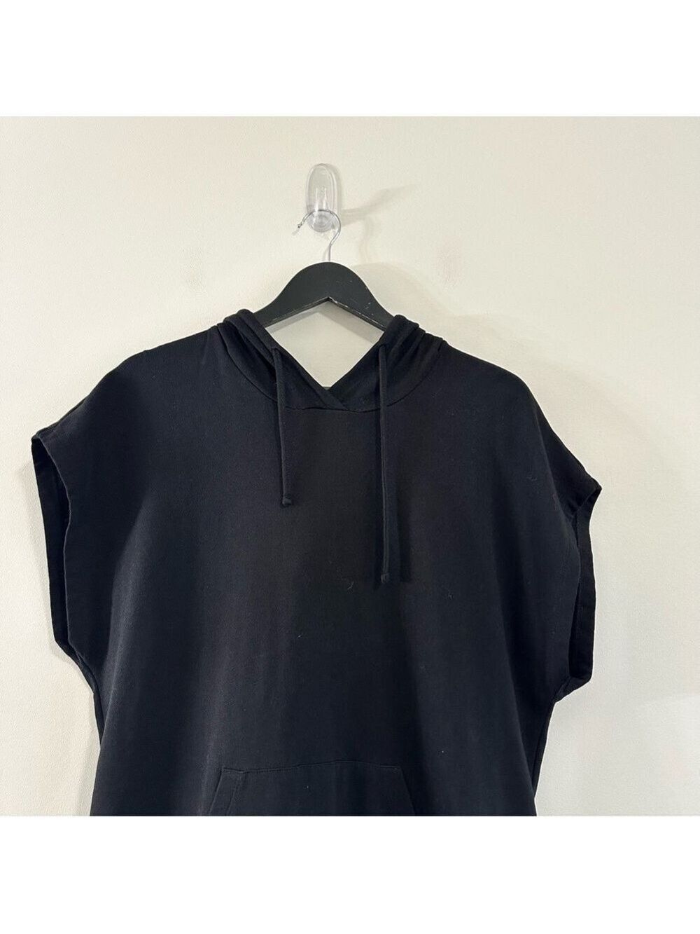 Pilcro Tulle Short-Sleeve Sweatshirt Black Size Large Anthropologie - Picture 10 of 12